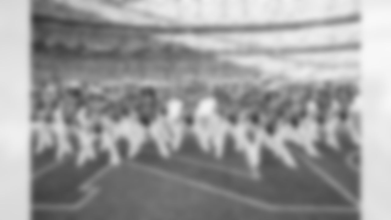 Denver Broncos Cheerleaders perform during the Broncos' Week 15 game against the Green Bay Packers at Empower Field at Mile High in Denver, Colorado on December 14, 2025. Photo by Adam Bratten / Denver Broncos