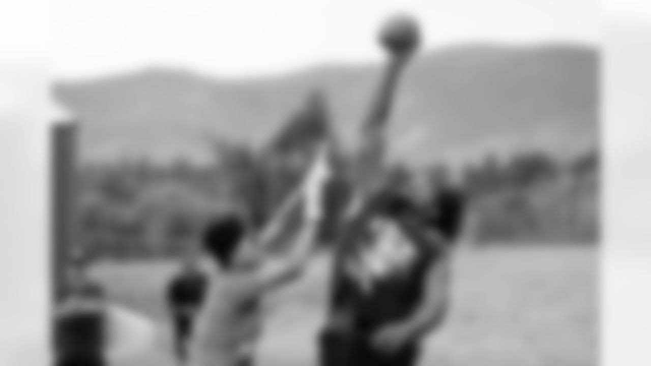 Nik Bonitto holds a youth football camp at Columbine High School on July 20, 2025 in Littleton, Colorado. Photo by Ben Swanson / Denver Broncos