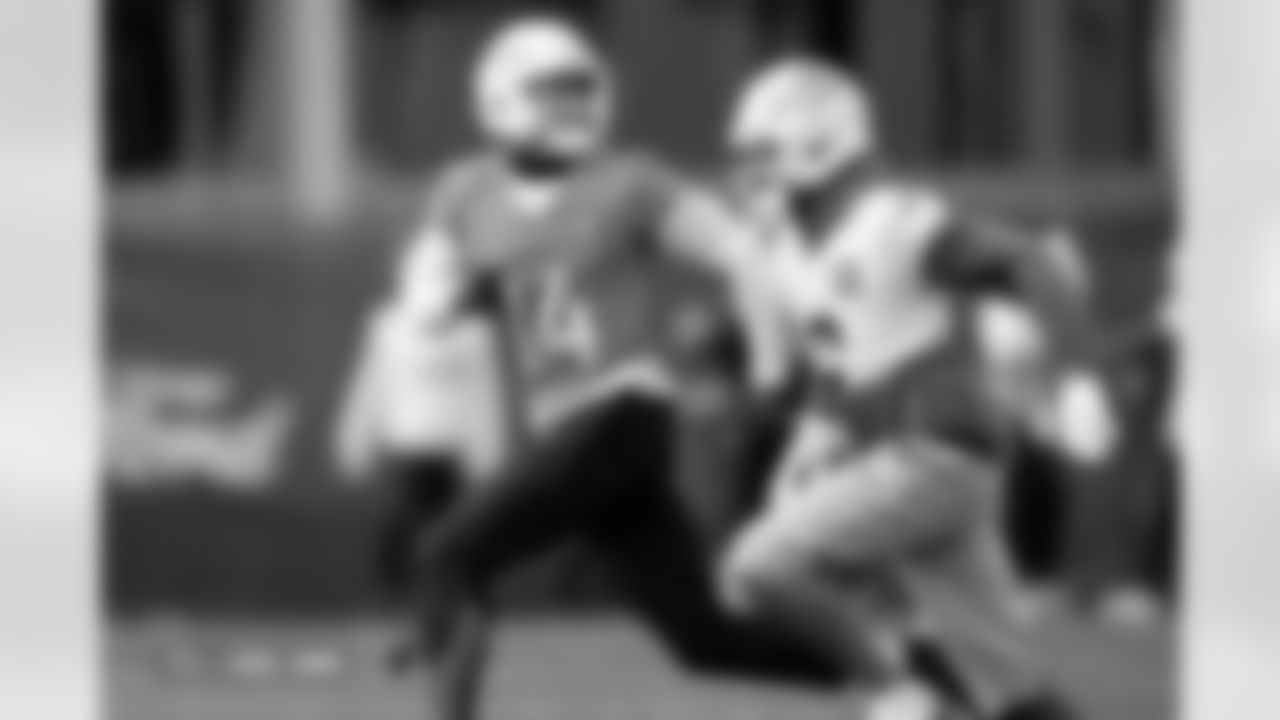 Courtland Sutton and Pat Surtain II during practice at Broncos Park Powered by CommonSpirit in Englewood, Colorado on December 19, 2025. Photo by Ben Swanson / Denver Broncos