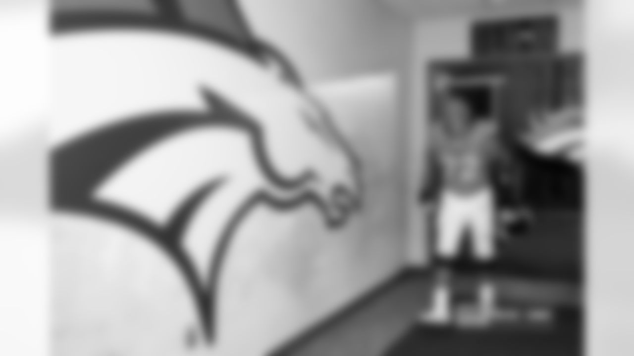 Garett Bolles during the Broncos' Week 7 game against the New York Giants at Empower Field at Mile High in Denver, Colorado on October 19, 2025. Photo by Gabriel Christus / Denver Broncos