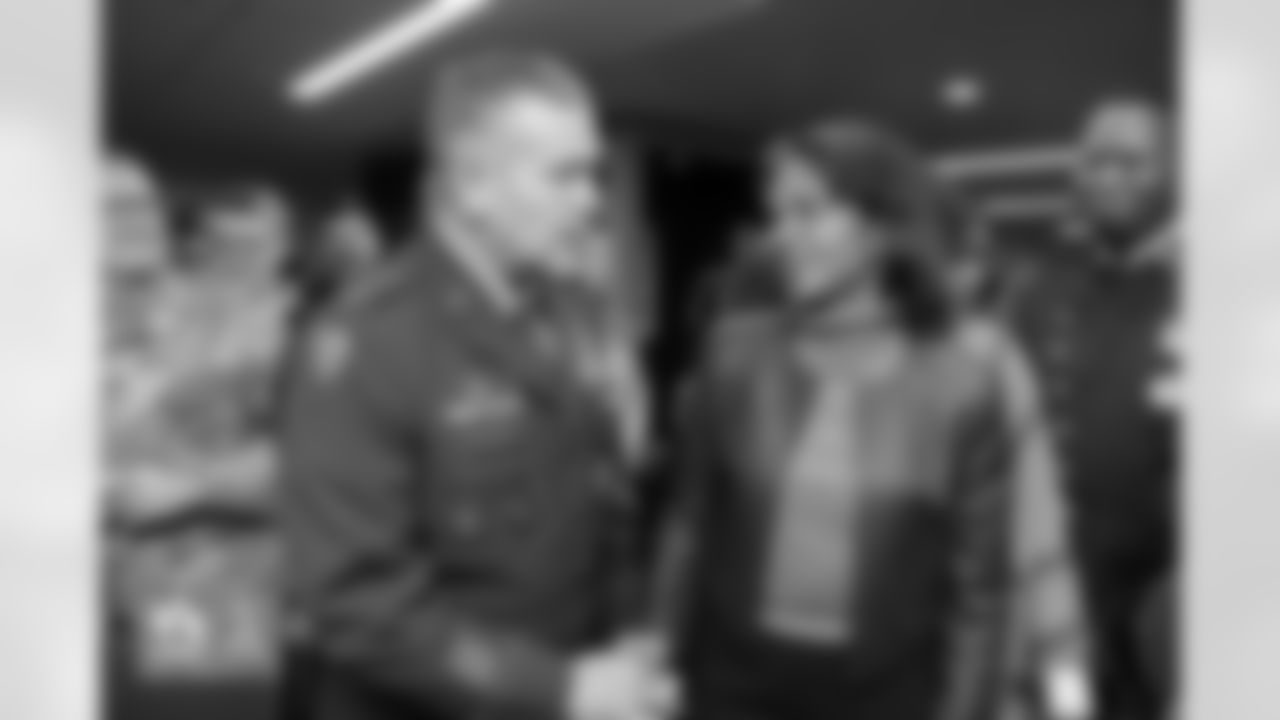 Condoleezza Rice at a pregame reception for military service members before the Broncos' Week 11 game against the Minnesota Vikings at Empower Field at Mile High in Denver, Colorado on November 19, 2023. Photo by Gabriel Christus / Denver Broncos