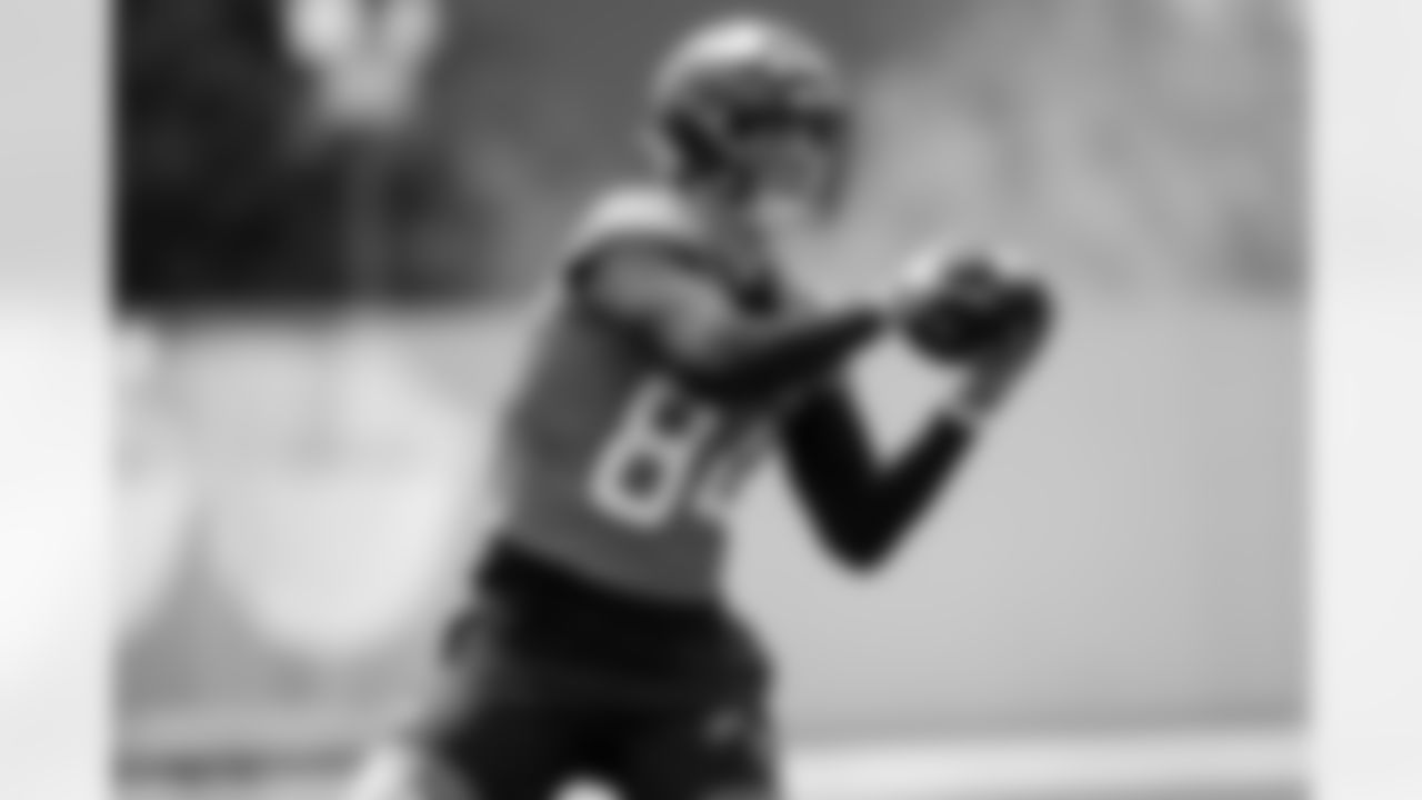 Caleb Lohner during rookie minicamp at Broncos Park Powered by CommonSpirit in Englewood, Colorado on May 9, 2025. Photo by Ben Swanson / Denver Broncos