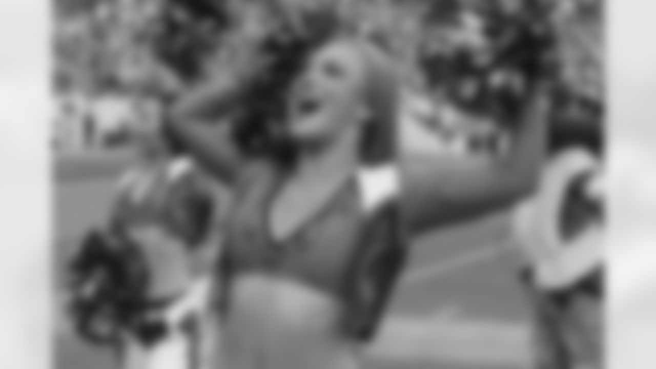 Denver Broncos Cheerleaders during the Broncos' Week 15 game against the Green Bay Packers at Empower Field at Mile High in Denver, Colorado on December 14, 2025. Photo by Paul Cloud / Denver Broncos