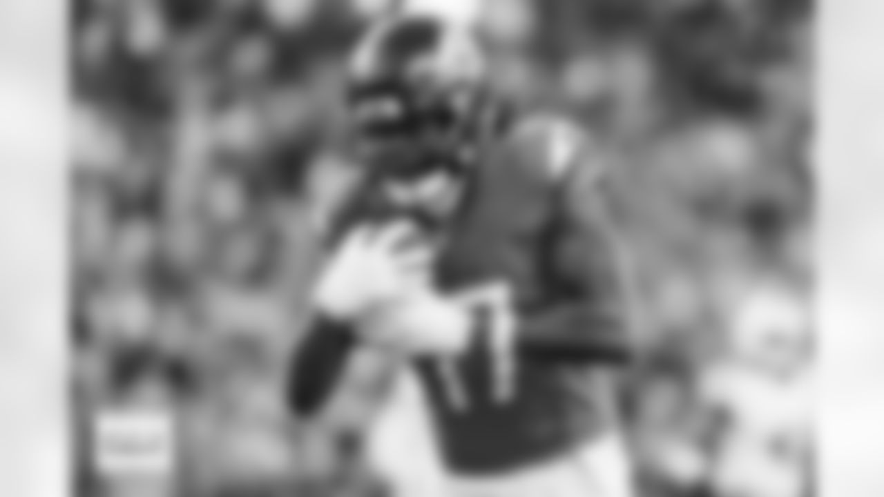 Denver Broncos wide receiver Lil'Jordan Humphrey (17) makes a catch for a touchdown during the Broncos' Divisional Round playoff game against the Buffalo Bills at Empower Field at Mile High in Denver, Colorado on January 17, 2026. Photo by Gavin Liddell / Denver Broncos