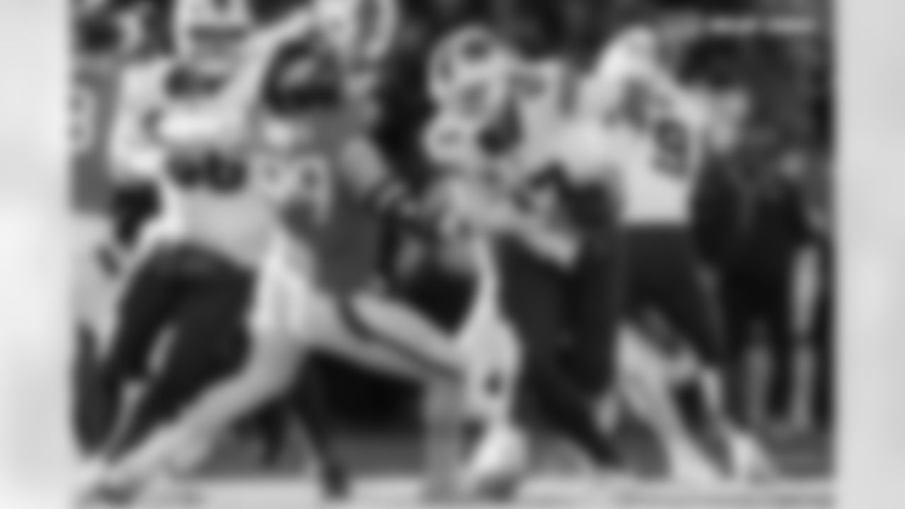 Zach Allen (99) during the Broncos' Divisional Round playoff game against the Buffalo Bills at Empower Field at Mile High in Denver, Colorado on January 17, 2026. Photo by Ben Swanson / Denver Broncos