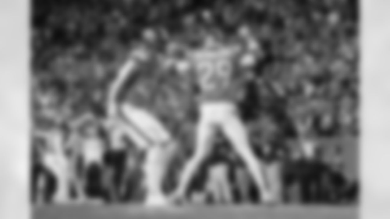 Ja'Quan McMillian during the Broncos' Week 11 game against the Kansas City Chiefs at Empower Field at Mile High in Denver, Colorado on November 16, 2025. Photo by Gavin Liddell / Denver Broncos