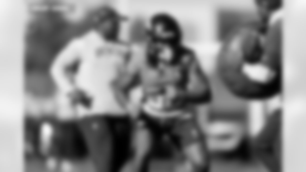 Jaleel McLaughlin during practice on Wednesday, January 14, 2026 at Broncos Park Powered by CommonSpirit in Englewood, Colorado.
Photo by Gabriel Christus / Denver Broncos