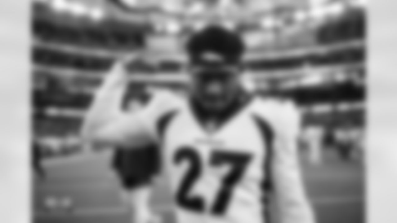 Damarri Mathis during the Broncos' Week 14 game against the Los Angeles Chargers at SoFi Stadium in Inglewood, California on December 10, 2023. Photo by Ben Swanson / Denver Broncos