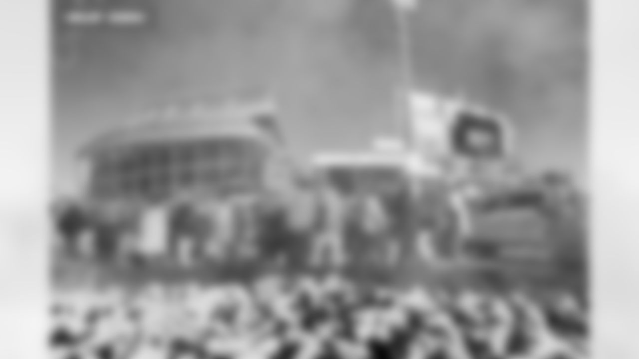 A  hot coal grill and Denver Broncos fans before the Broncos' Divisional Round playoff game against the Buffalo Bills at Empower Field at Mile High in Denver, Colorado on January 17, 2026. Photo by Gavin Liddell / Denver Broncos