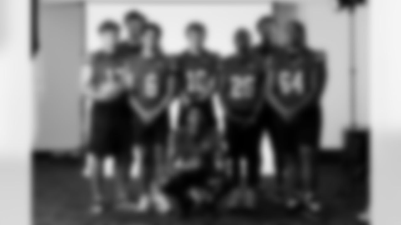 Students pose for portraits at CHSAA's High School Fall Sports Media Day on August 5, 2025 in Denver, Colorado. Photo by Ben Swanson / Denver Broncos