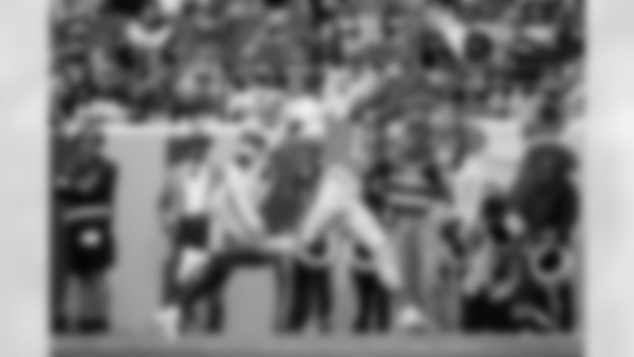 Denver Broncos wide receiver Pat Bryant (13) makes a catch for a touchdown during the Broncos' Week 8 game against the Dallas Cowboys at Empower Field at Mile High in Denver, Colorado on October 26, 2025. Photo by Ben Swanson / Denver Broncos