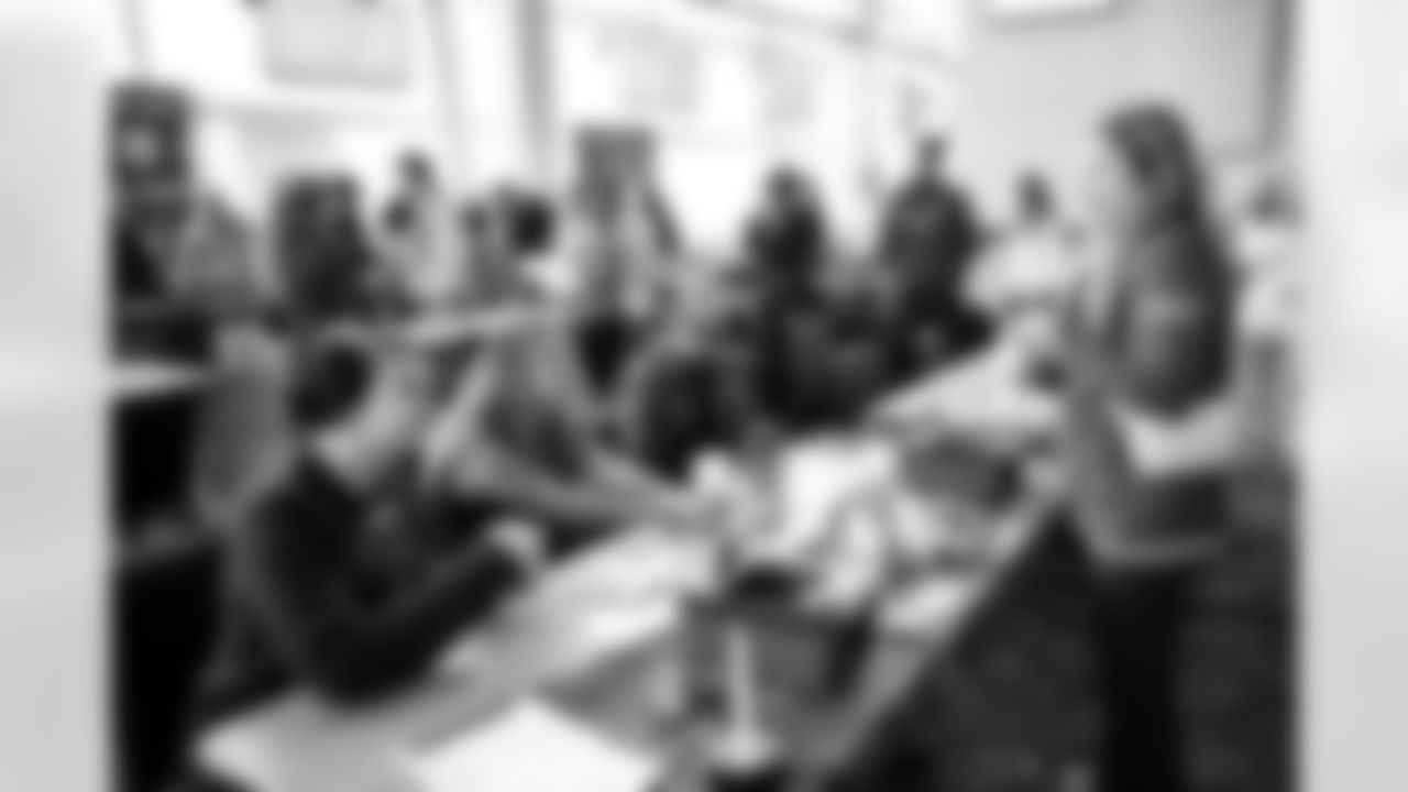 The Denver Broncos host Denver Public School's 8th Grade Career Fair at Empower Field at Mile High in Denver, Colorado on November 12, 2025. Photo by Ben Swanson / Denver Broncos