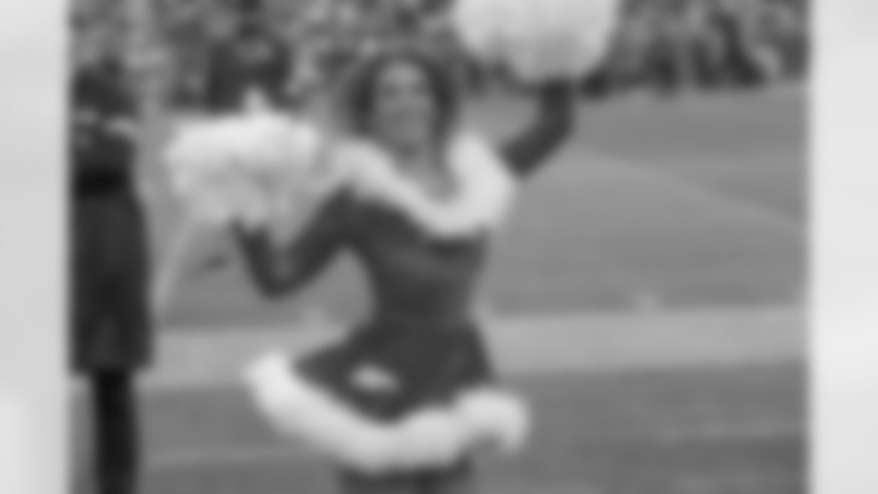 Denver Broncos Cheerleaders during the Broncos' Week 16 game against the Jacksonville Jaguars at Empower Field at Mile High in Denver, Colorado on December 21, 2025. Photo by Paul Cloud / Denver Broncos