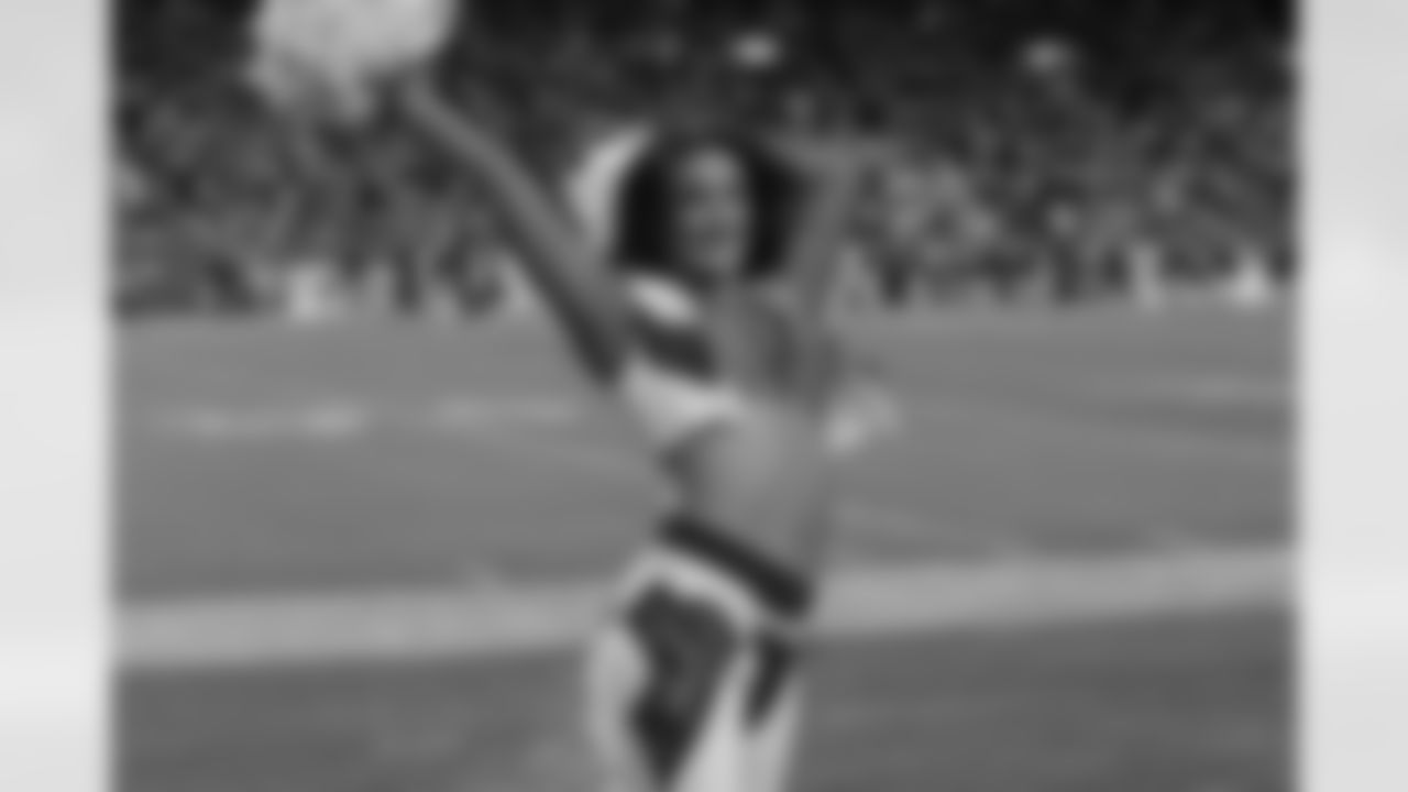 during the Broncos' Week 10 game against the Las Vegas Raiders at Empower Field at Mile High in Denver, Colorado on November 6, 2025. Photo by Paul Cloud / Denver Broncos