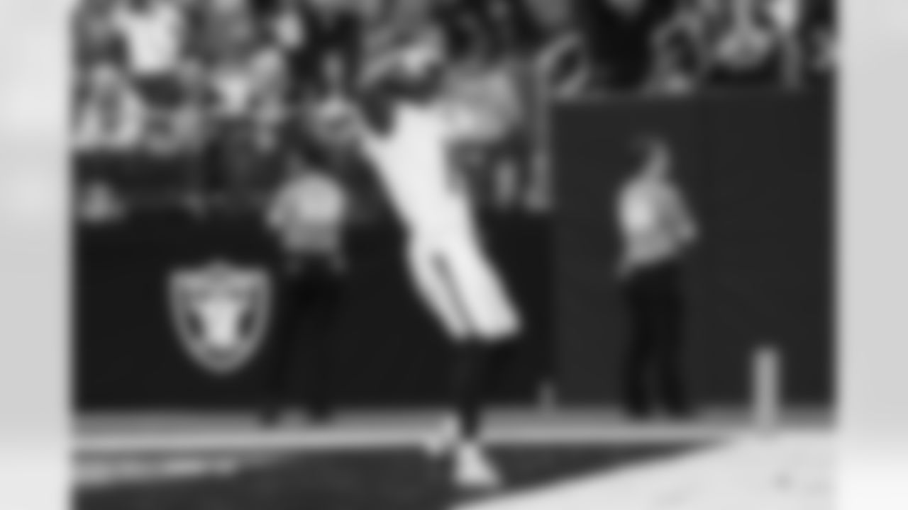 Marvin Mims Jr. (19) during the Broncos' Week 14 game against the Las Vegas Raiders at Allegiant Stadium in Las Vegas, Nevada on December 7, 2025. Photo by Ben Swanson / Denver Broncos