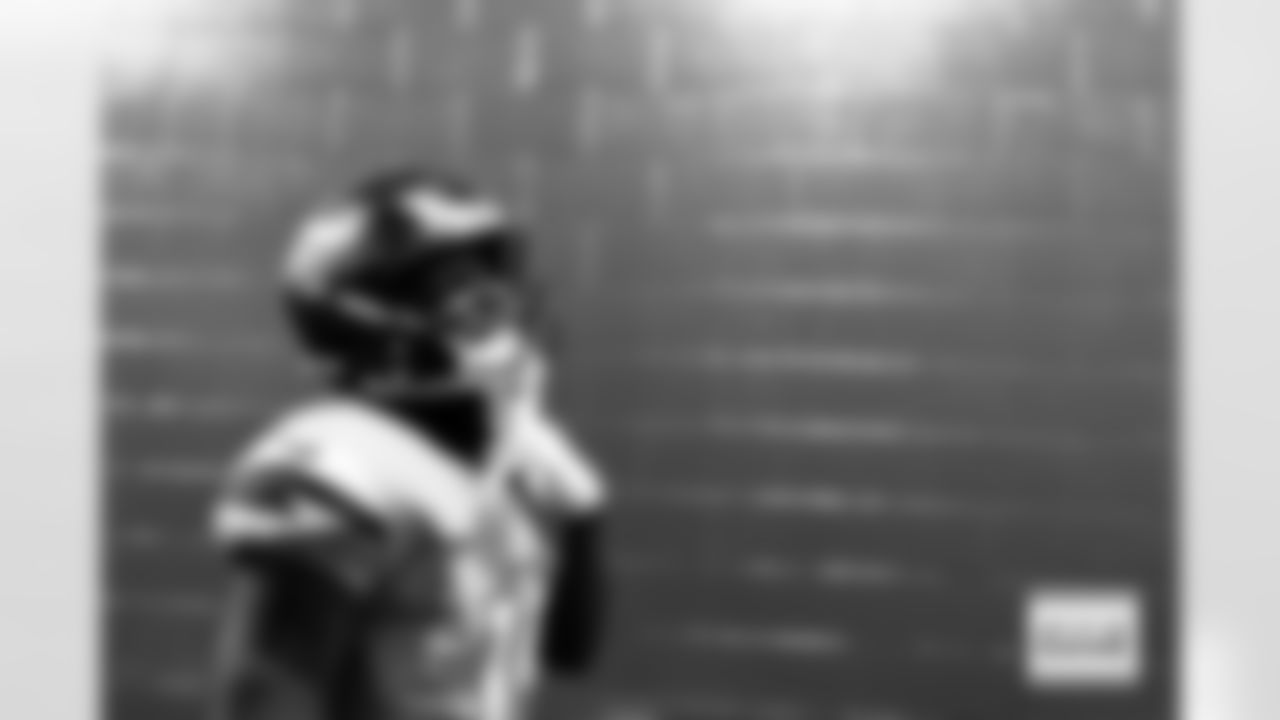 Denver Broncos wide receiver Marvin Mims Jr. (19) walks wthrough the tunnel before the Broncos' Week 13 game against the Washington Commanders at Northwest Stadium in Landover, Maryland on November 30, 2025. Photo by Gabriel Christus / Denver Broncos