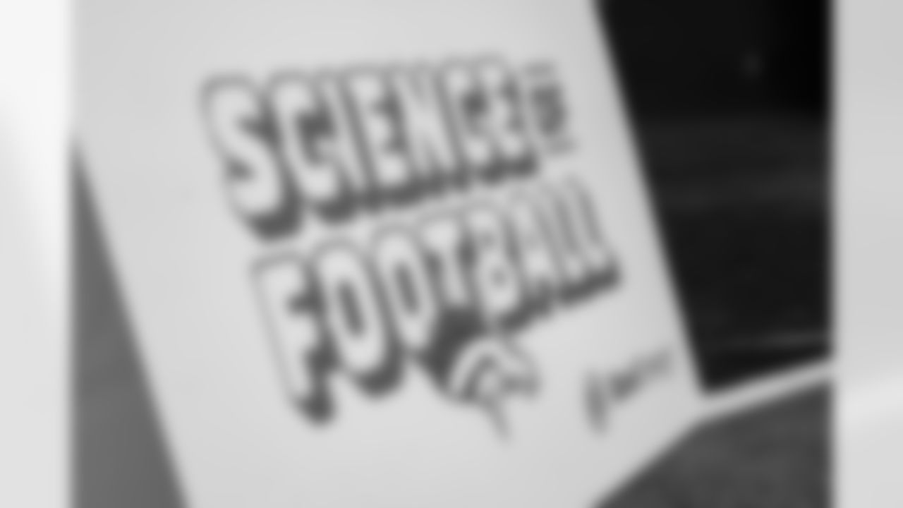 The Denver Broncos and Xcel Energy host more than 300 students who participated in the inaugural semester of Science of Football for a field day at South Suburban Sports Dome in Centennial, Colorado on May 14, 2024. Photo by Nicole Pennetta / Denver Broncos
