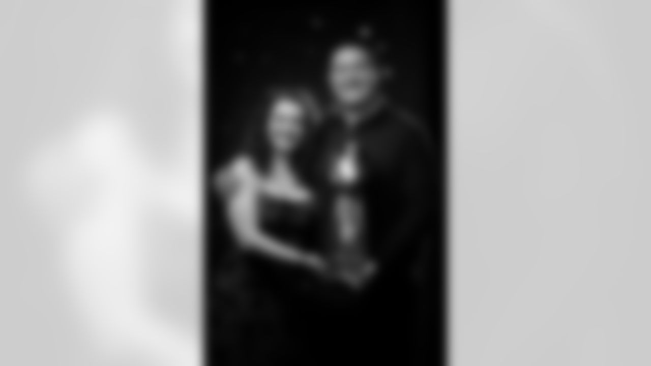 Kyle Roberts poses for a portrait at the 2025 Alumni Weekend Reception on October 18, 2025. Photo by Ben Swanson / Denver Broncos