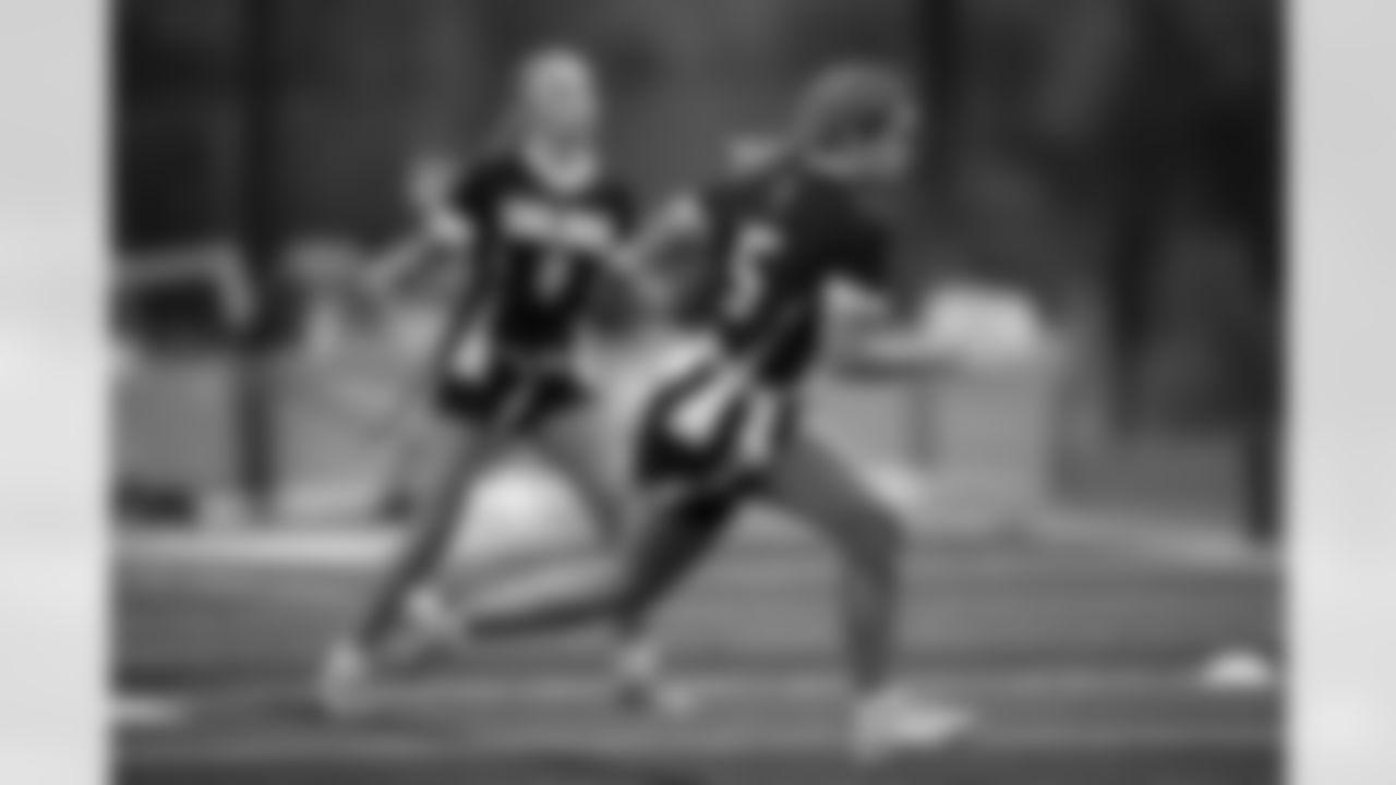 The Broncos host a high school girls flag football jamboree of the week at Littleton High School on August 25, 2025 in Littleton, Colorado. Photo by Ben Swanson / Denver Broncos