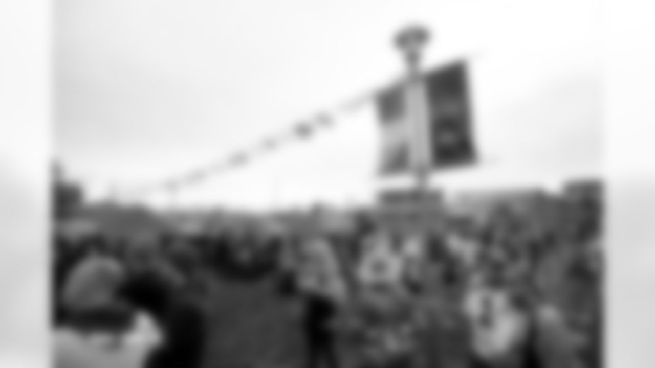 Fans mingle on Mane Street before the Broncos' Week 8 game against the Dallas Cowboys at Empower Field at Mile High in Denver, Colorado on October 26, 2025. Photo by Ben Swanson / Denver Broncos