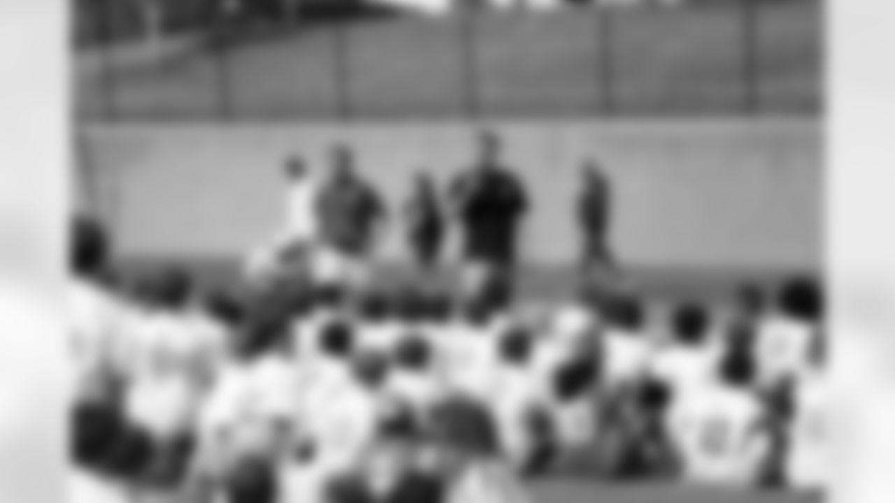 Kids participate with Bo Nix at his football camp on Saturday, May 17, 2025 at Valor Christian High School in Highlands Ranch, Colorado.
Photo by Gabriel Christus / Denver Broncos