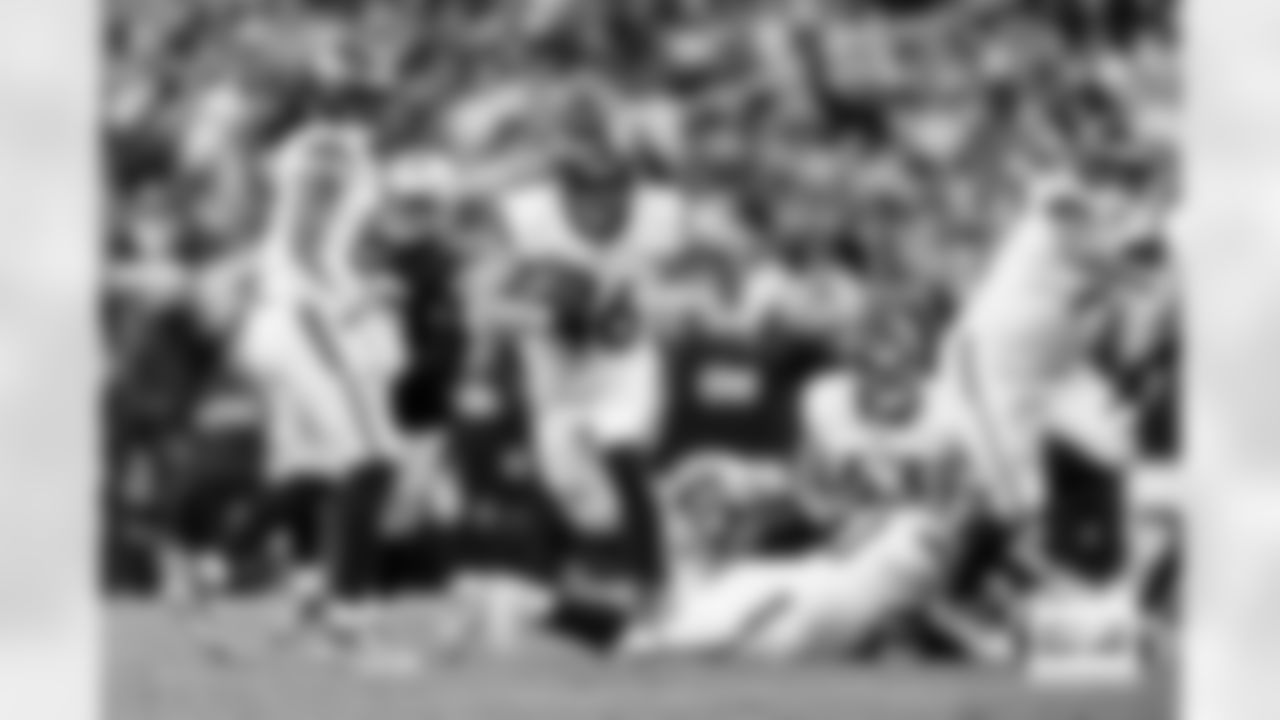 Denver Broncos fullback Adam Prentice (46) runs with the ball during the Broncos' Week 14 game against the Las Vegas Raiders at Allegiant Stadium in Las Vegas, Nevada on December 7, 2025. Photo by Ben Swanson / Denver Broncos