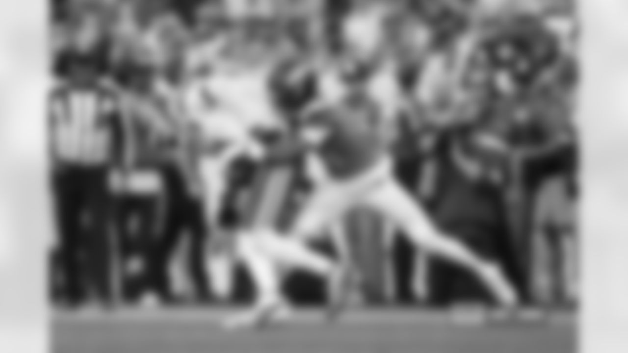 Kris Abrams-Draine during the Broncos' Week 11 game against the Kansas City Chiefs at Empower Field at Mile High in Denver, Colorado on November 16, 2025. Photo by Gabriel Christus / Denver Broncos