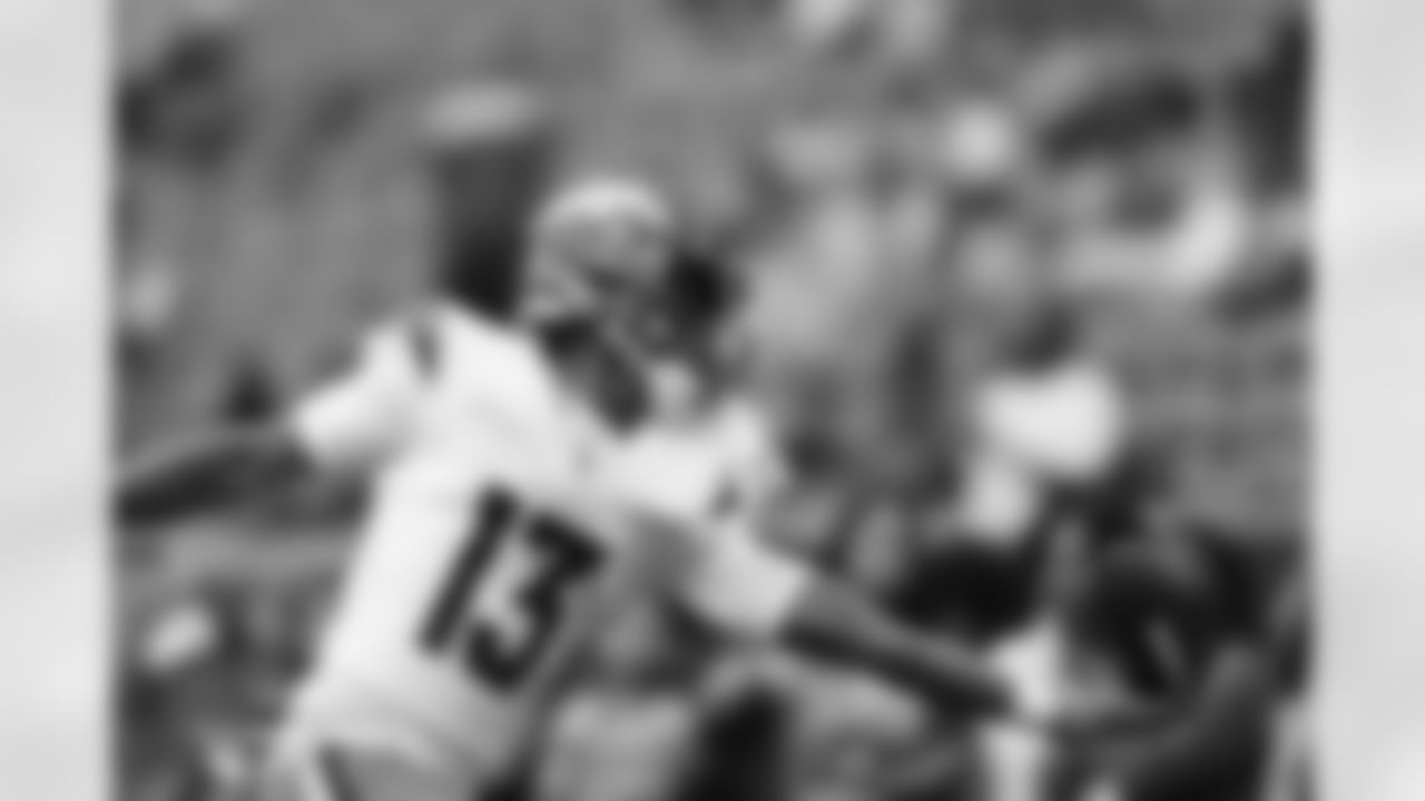 Pat Bryant (13) before the Broncos' Week 9 game against the Houston Texans at NRG Stadium in Houston, Texas on November 2, 2025. Photo by Ben Swanson / Denver Broncos