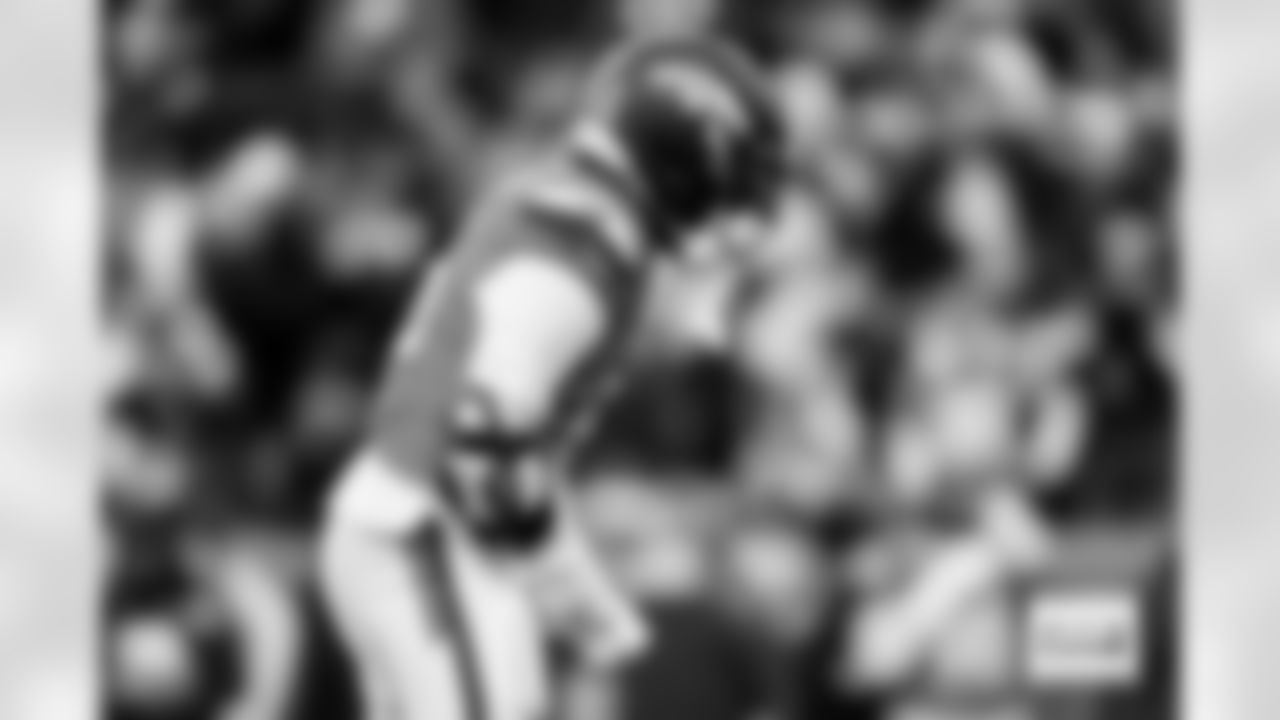 Denver Broncos linebacker Nik Bonitto (15) celebrates after a play during the Broncos' Divisional Round playoff game against the Buffalo Bills at Empower Field at Mile High in Denver, Colorado on January 17, 2026. Photo by Ben Swanson / Denver Broncos