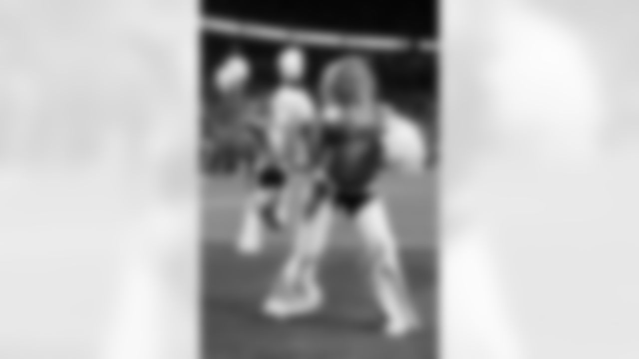 during the Broncos' Week 10 game against the Las Vegas Raiders at Empower Field at Mile High in Denver, Colorado on November 6, 2025. Photo by Adam Bratten / Denver Broncos