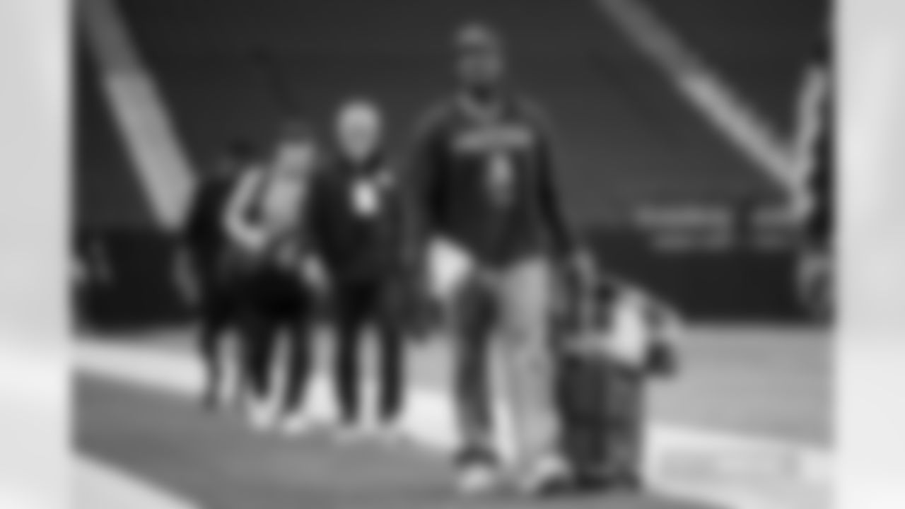 Tremon Smith during team arrivals before the Broncos' Week 12 game against the Las Vegas Raiders at Allegiant Stadium in Las Vegas, Nevada on November 24, 2024. Photo by Gabriel Christus / Denver Broncos