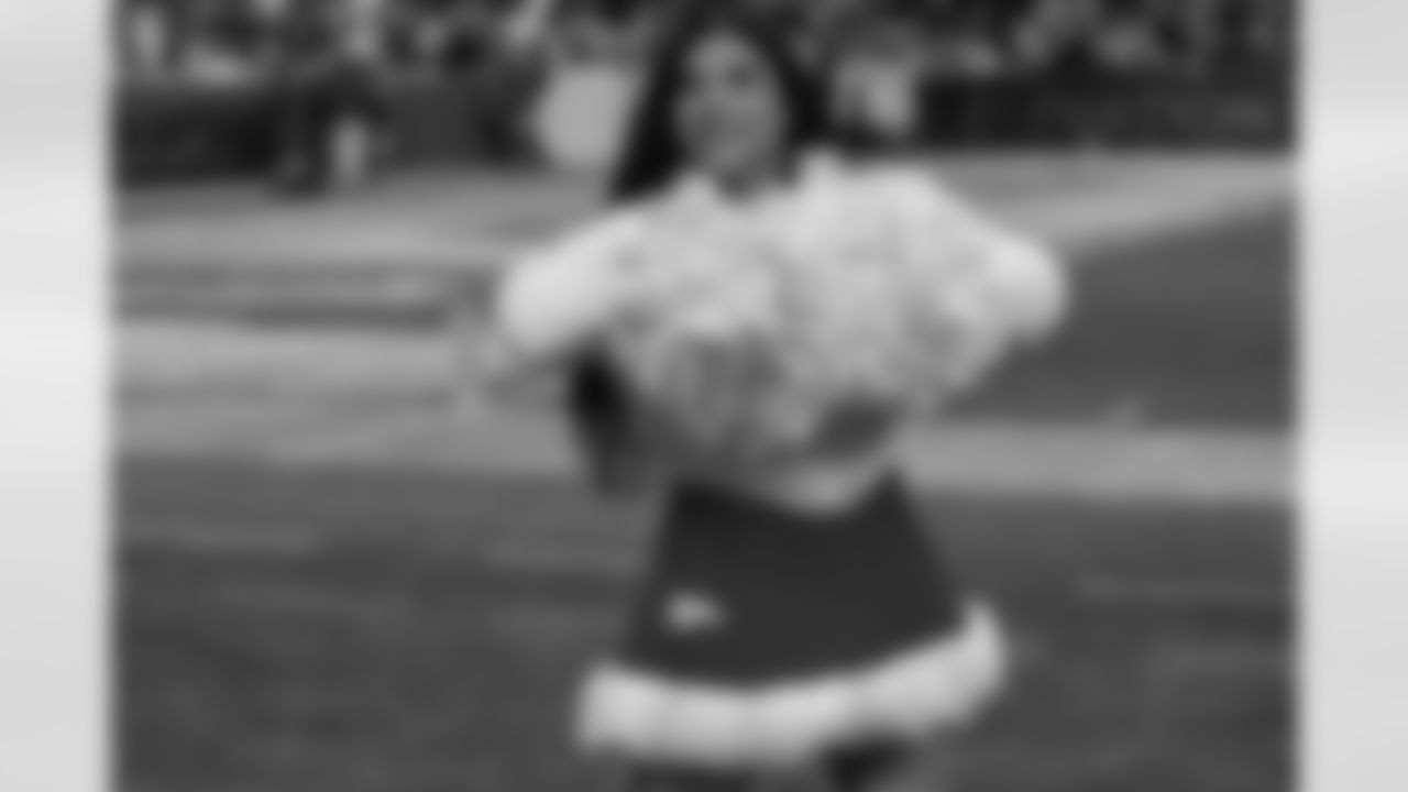 The Denver Broncos Cheerleaders perform during the Broncos Week 16 game vs. the New England Patriots at Empower Field at Mile High in Denver, Colorado on December 24, 2023.