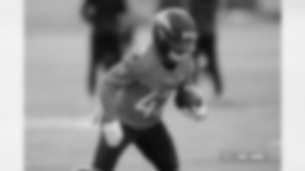 Deuce Vaughn during practice at Broncos Park Powered by CommonSpirit in Englewood, Colorado on November 12, 2025. Photo by Gabriel Christus / Denver Broncos