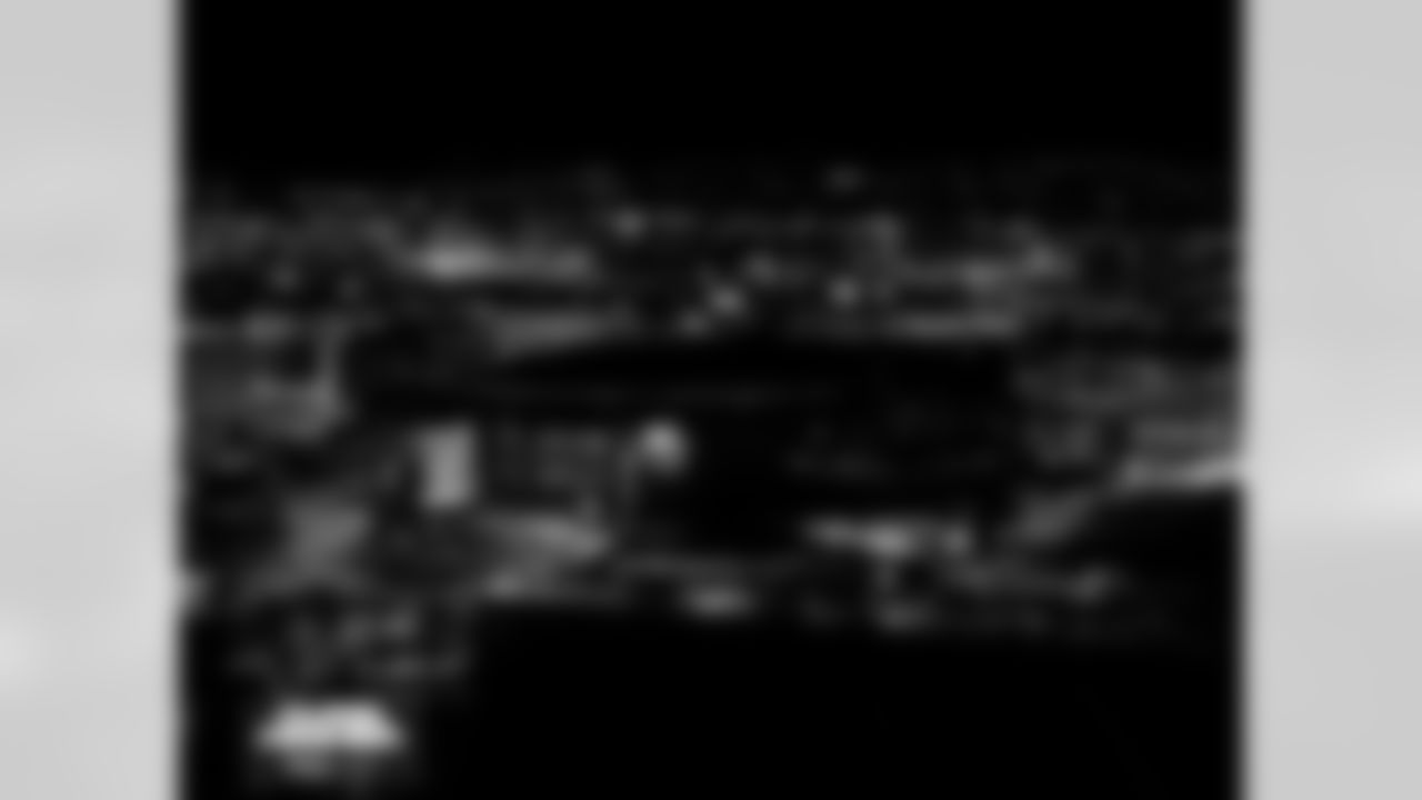 Ball Arena is lit up in orange and blue in support of the Denver Broncos playoff push on Monday, January 12, 2026 in Denver, Colorado.
Photo by Gabriel Christus / Denver Broncos