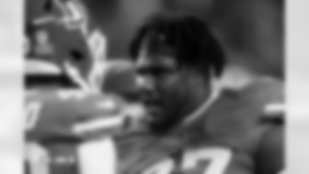 Malcolm Roach (97) before the Broncos' Week 10 game against the Las Vegas Raiders at Empower Field at Mile High in Denver, Colorado on November 6, 2025. Photo by Ben Swanson / Denver Broncos