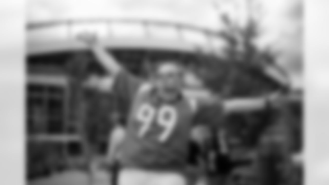 Fans before the Broncos' Week 4 game against the Cincinnati Bengals at Empower Field at Mile High in Denver, Colorado on September 29, 2025. Photo by Ben Swanson / Denver Broncos