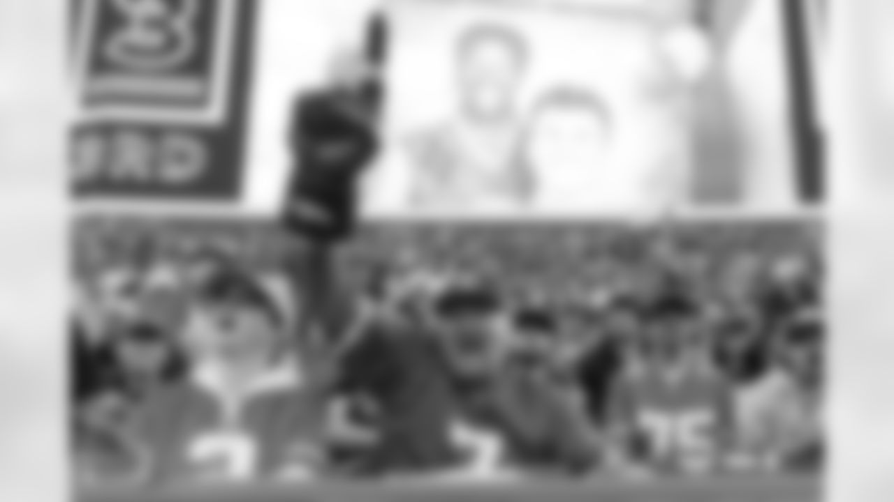 A Denver Broncos fan with a giant foam finger during the Broncos' Week 18 game against the Los Angeles Chargers at Empower Field at Mile High in Denver, Colorado on January 4, 2026. Photo by Gavin Liddell / Denver Broncos