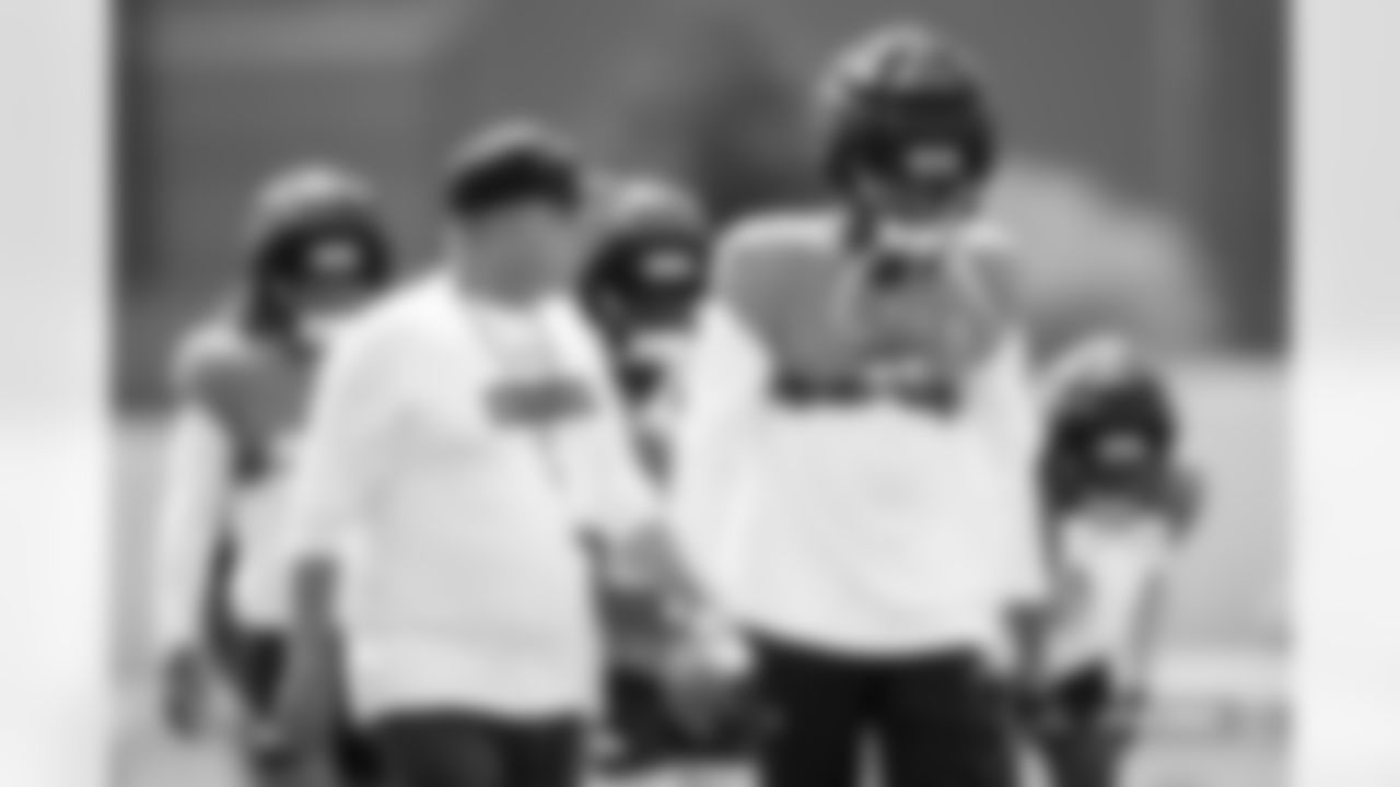 Sean Payton and Pat Surtain II during practice at Broncos Park Powered by CommonSpirit in Englewood, Colorado on September 4, 2024. Photo by Ben Swanson / Denver Broncos