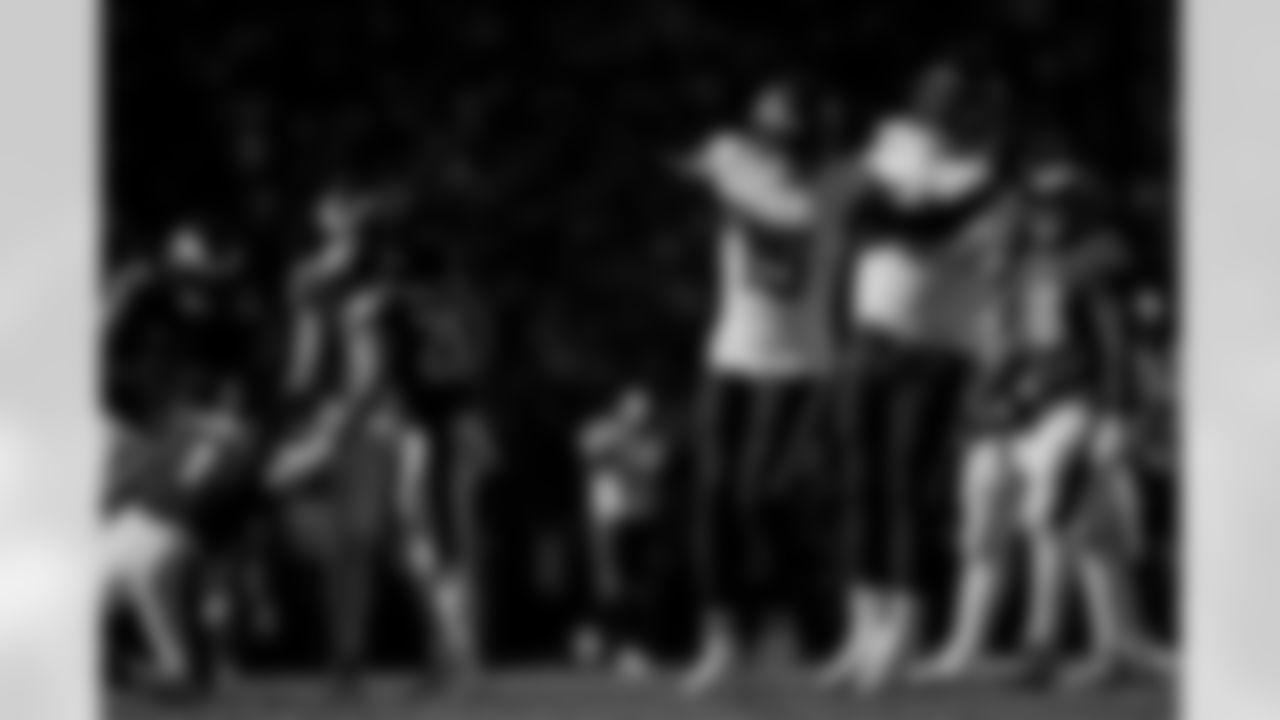 Denver Broncos linebacker Nik Bonitto (15) waves his arms like an eagle in celebration of a sack during the Broncos' Week 5 game against the Philadelphia Eagles at Lincoln Financial Field in Philadelphia, Pennsylvania on October 5, 2025. Photo by Gabriel Christus / Denver Broncos