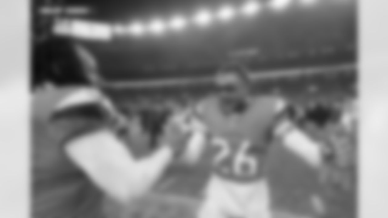 Devon Key (26) during the Broncos' Divisional Round playoff game against the Buffalo Bills at Empower Field at Mile High in Denver, Colorado on January 17, 2026. Photo by Ben Swanson / Denver Broncos