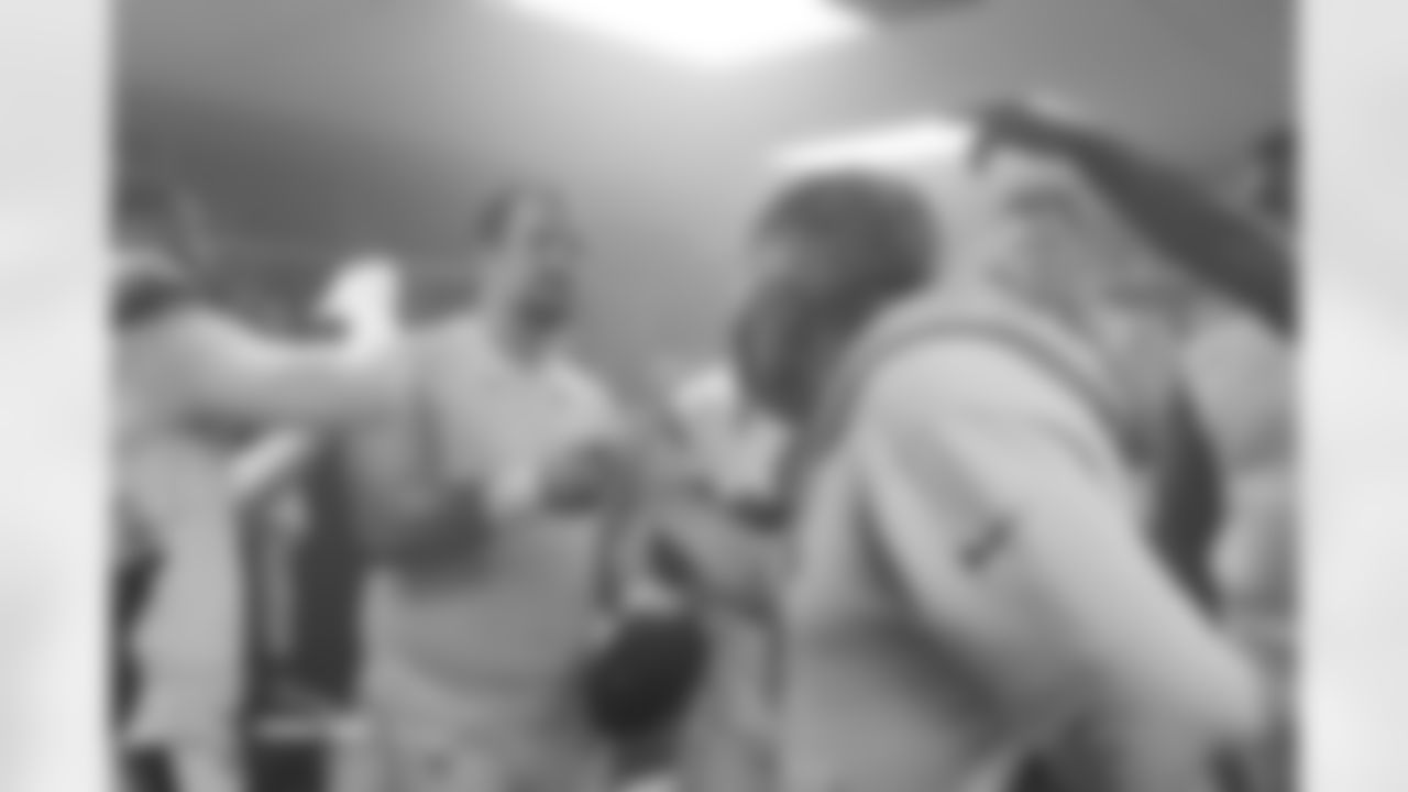 Alex Forsyth after the Broncos' Week 17 game against the Kansas City Chiefs at GEHA Field at Arrowhead Stadium in Kansas City, Missouri on December 25, 2025. Photo by Gabriel Christus / Denver Broncos