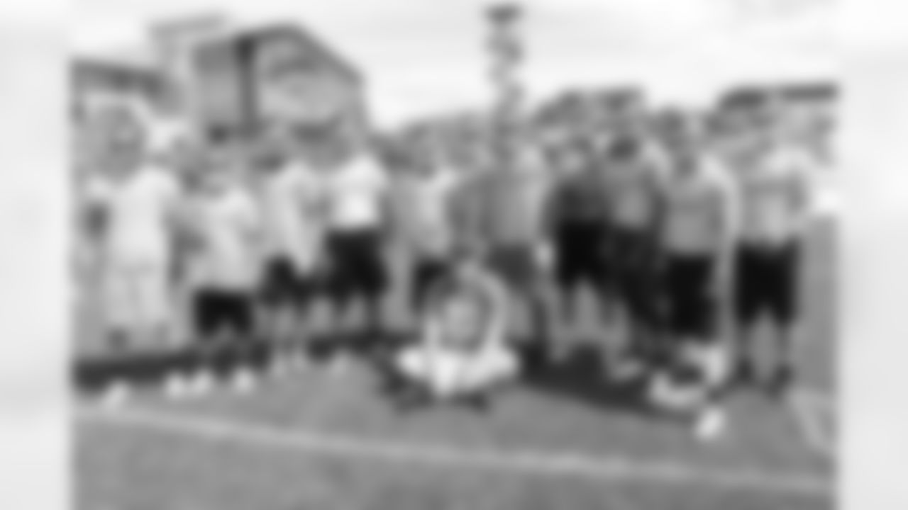 Garett Bolles at the Broncos' High School 7-on-7 and Linemen Challenge on June 17, 2017. (Photo by Aric DiLalla)