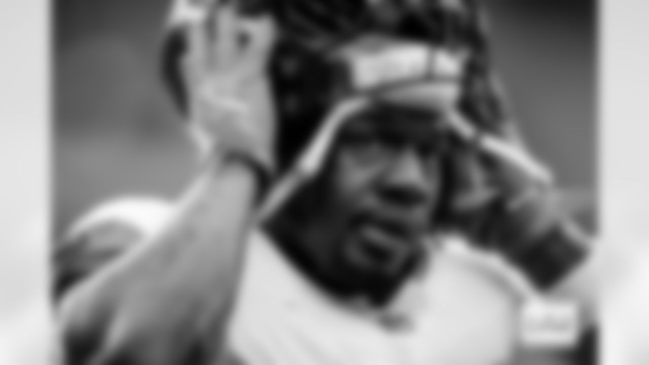 Denver Broncos running back RJ Harvey (12) before the Broncos' Week 9 game against the Houston Texans at NRG Stadium in Houston, Texas on November 2, 2025. Photo by Ben Swanson / Denver Broncos