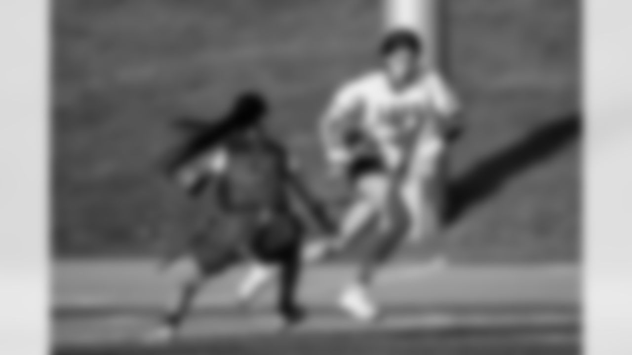 The Broncos host a high school girls flag football jamboree of the week at Aurora Public Schools Stadium in Aurora, Colorado on September 3, 2025. Photo by Ben Swanson / Denver Broncos