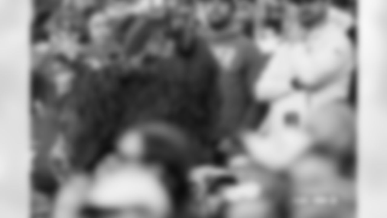 A Denver Broncos fan in face paint and a ghillie suit made of pom-poms during the Broncos' Week 18 game against the Los Angeles Chargers at Empower Field at Mile High in Denver, Colorado on January 4, 2026. Photo by Gavin Liddell / Denver Broncos