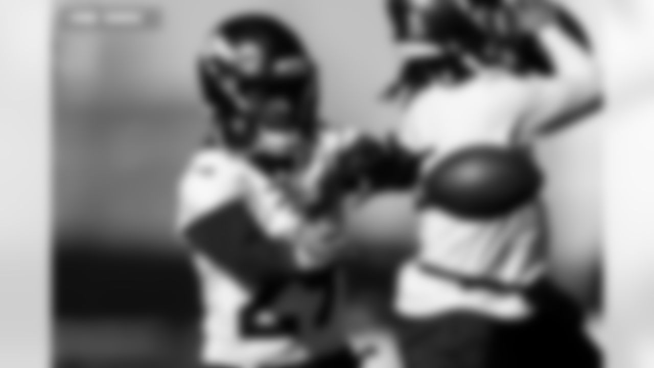 Ja'Quan McMillian during practice at Broncos Park Powered by CommonSpirit in Englewood, Colorado on January 22, 2026. Photo by Ben Swanson / Denver Broncos