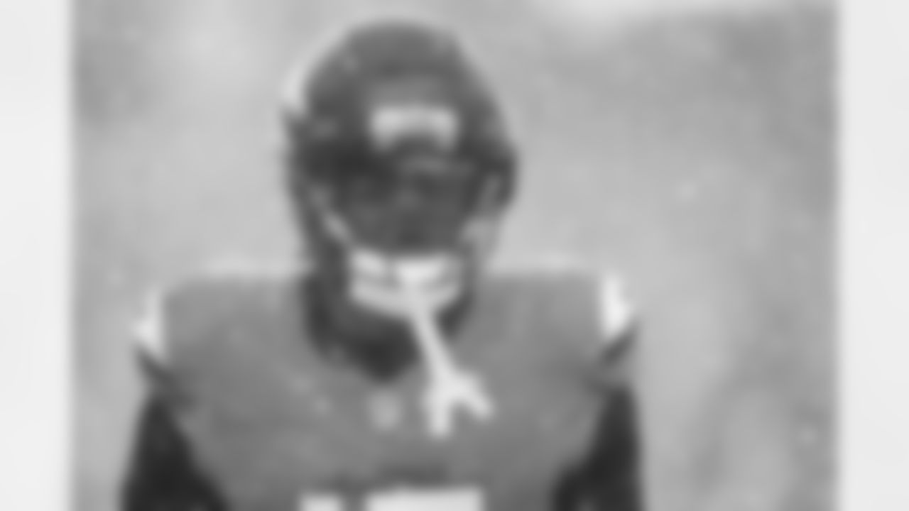 Denver Broncos linebacker Nik Bonitto (15) during the AFC Championship Game between the Denver Broncos and New England Patriots at Empower Field at Mile High in Denver, Colorado on January 25, 2026. Photo by Kyle Cooper / Denver Broncos