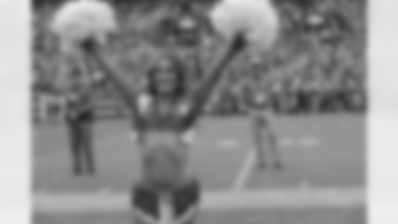 Denver Broncos Cheerleaders during the Broncos' Week 8 game against the Dallas Cowboys at Empower Field at Mile High in Denver, Colorado on October 26, 2025. Photo by Paul Cloud / Denver Broncos