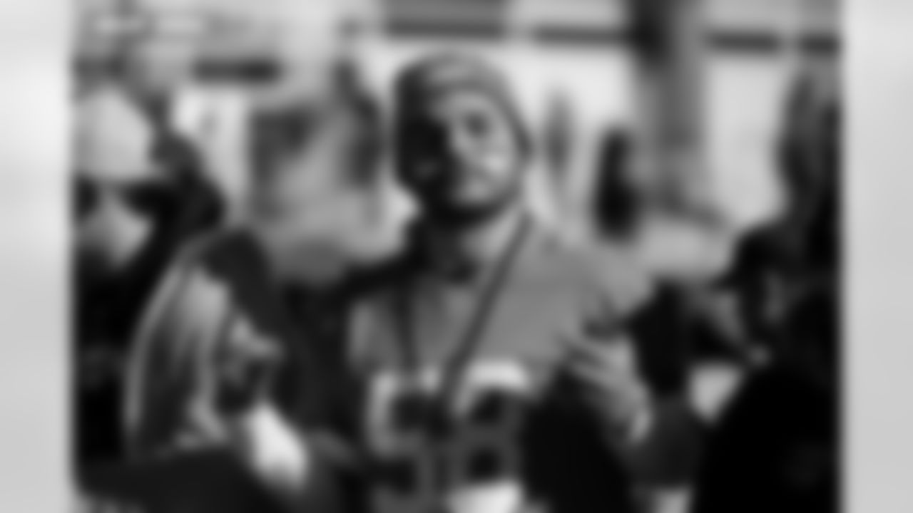 Fans before the Broncos' Divisional Round playoff game against the Buffalo Bills at Empower Field at Mile High in Denver, Colorado on January 17, 2026. Photo by Ben Swanson / Denver Broncos