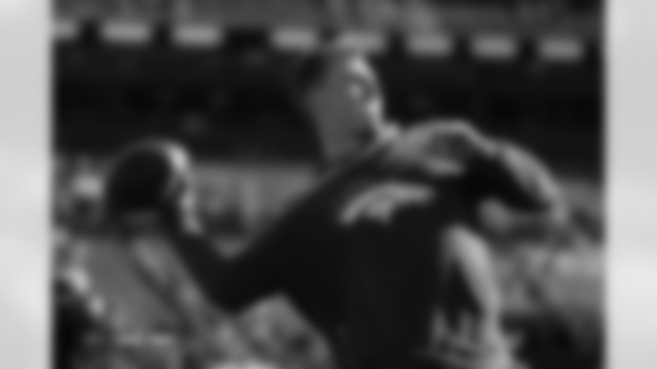 Bo Nix (10) before the Broncos' Week 16 game against the Jacksonville Jaguars at Empower Field at Mile High in Denver, Colorado on December 21, 2025. Photo by Ben Swanson / Denver Broncos